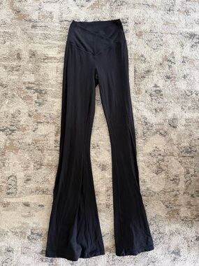 aerie Black Crossover Flare Yoga Pants